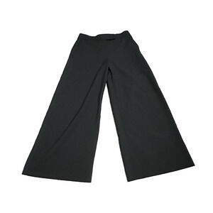 Club Monaco Women 2 Pants Wool Blend Wide Leg Knit Black